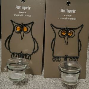 Owl sconces